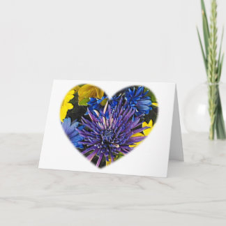 Cartes Pour Fêtes Annuelles Hearts and Flowers