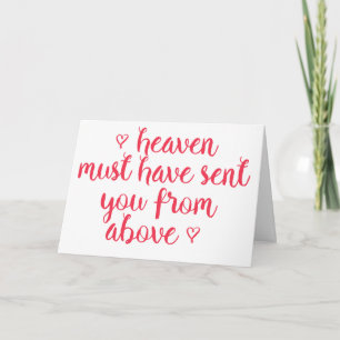 Cartes Pour Fêtes Annuelles Heaven doit vous avoir envoyé Valentines Greeting 
