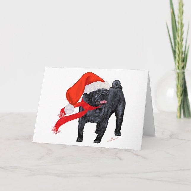 Cartes Pour Fêtes Annuelles Helper Père Noël carlin (Devant)