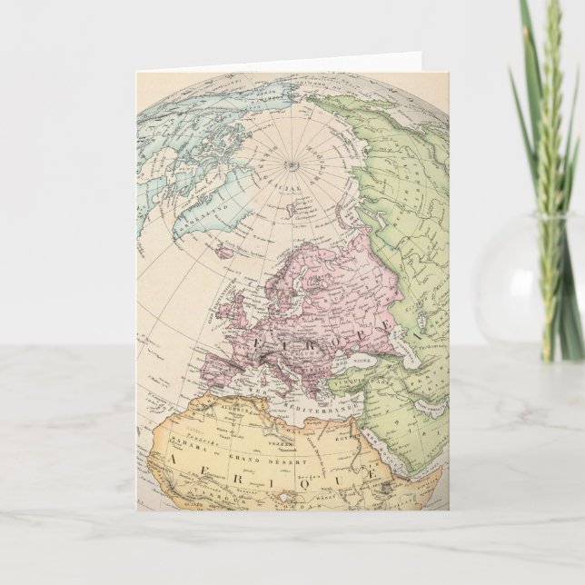 Cartes Pour Fêtes Annuelles Hémisphère oriental de l'Europe (Devant)