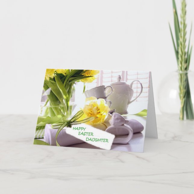 CARTES POUR FÊTES ANNUELLES HEUREUSE FILLE DE PÂQUES U R LOVED (Devant)