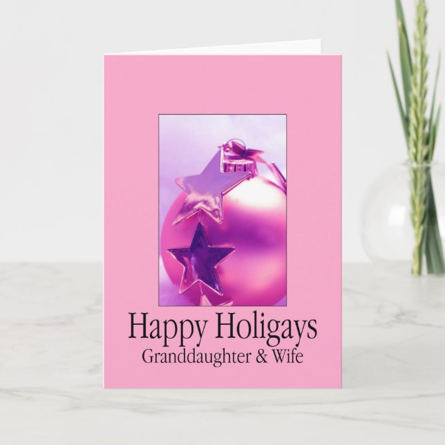 Cartes Pour Fêtes Annuelles Heureuse Fille-fille et épouse (Devant)