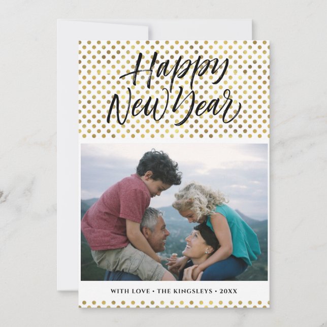 Cartes Pour Fêtes Annuelles HEUREUSE NOUVELLE ANNÉE 2021 | Élégante photo de s (Devant)