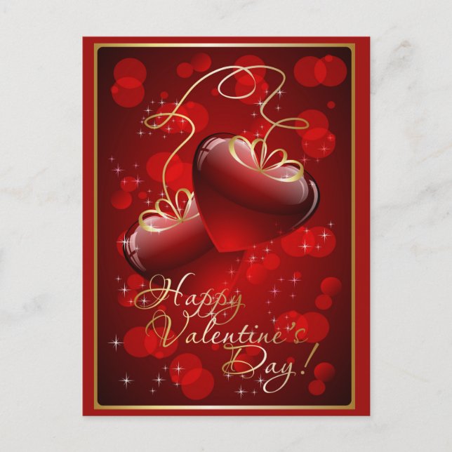 Cartes Pour Fêtes Annuelles Heureuse Sainte-Valentin (Devant)