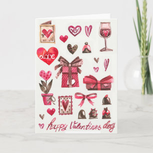 Cartes Pour Fêtes Annuelles Heureuse Sainte-Valentin