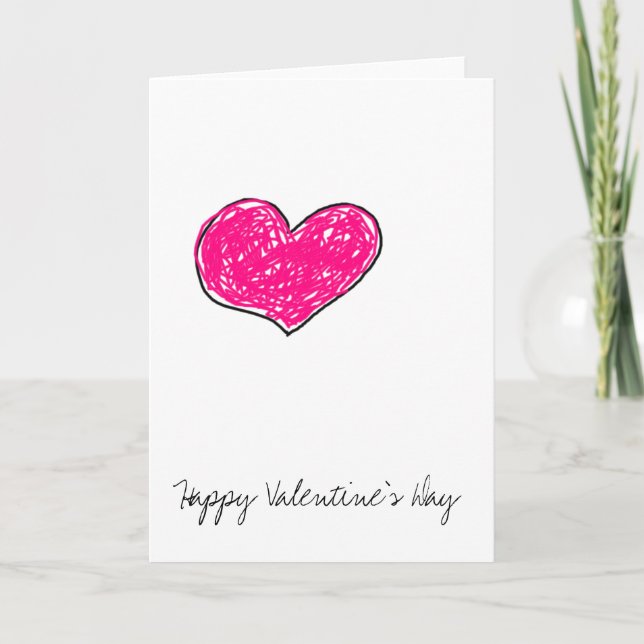 Cartes Pour Fêtes Annuelles Heureuse Sainte-Valentin (Devant)