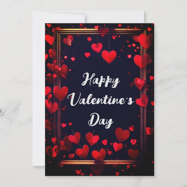 Cartes Pour Fêtes Annuelles Heureuse Sainte-Valentin (Devant)