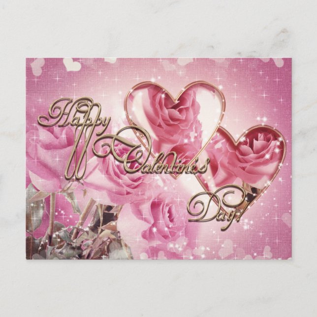 Cartes Pour Fêtes Annuelles Heureuse Sainte-Valentin (Devant)