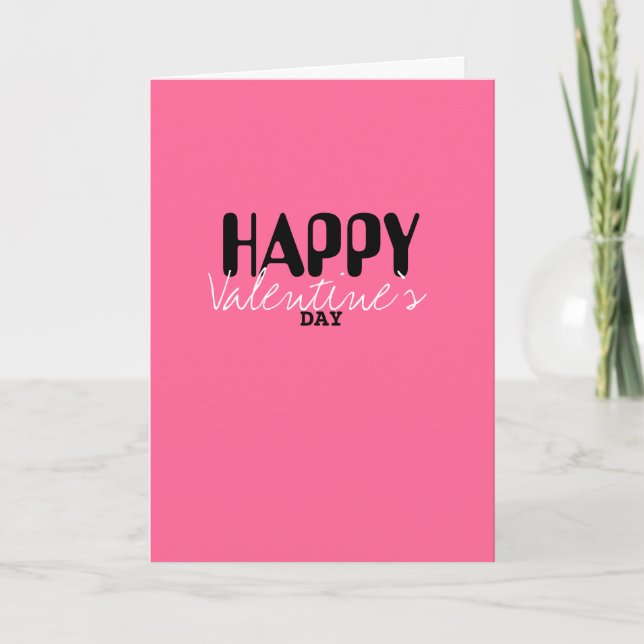 Cartes Pour Fêtes Annuelles heureuse Sainte-Valentin (Devant)