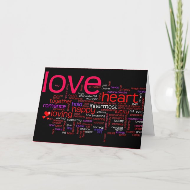 CARTES POUR FÊTES ANNUELLES HEUREUSE SAINTE-VALENTIN (Devant)