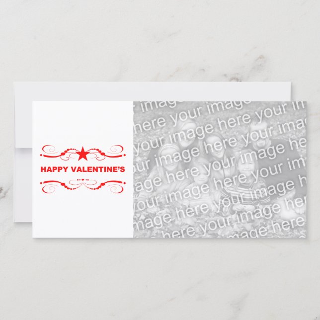 Cartes Pour Fêtes Annuelles heureuse Sainte-Valentin (Devant)