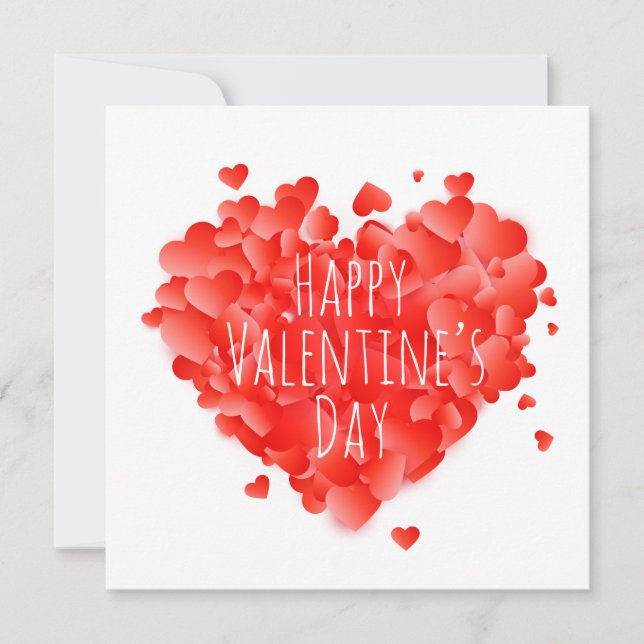 Cartes Pour Fêtes Annuelles Heureuse Sainte-Valentin (Devant)