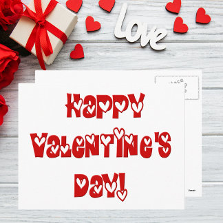 Cartes Pour Fêtes Annuelles Heureuse Sainte-Valentin avec coeur