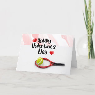 Cartes Pour Fêtes Annuelles Heureuse Sainte-Valentin avec Love coeur rouge Ten