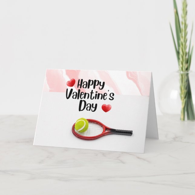 Cartes Pour Fêtes Annuelles Heureuse Sainte-Valentin avec Love coeur rouge Ten (Devant)