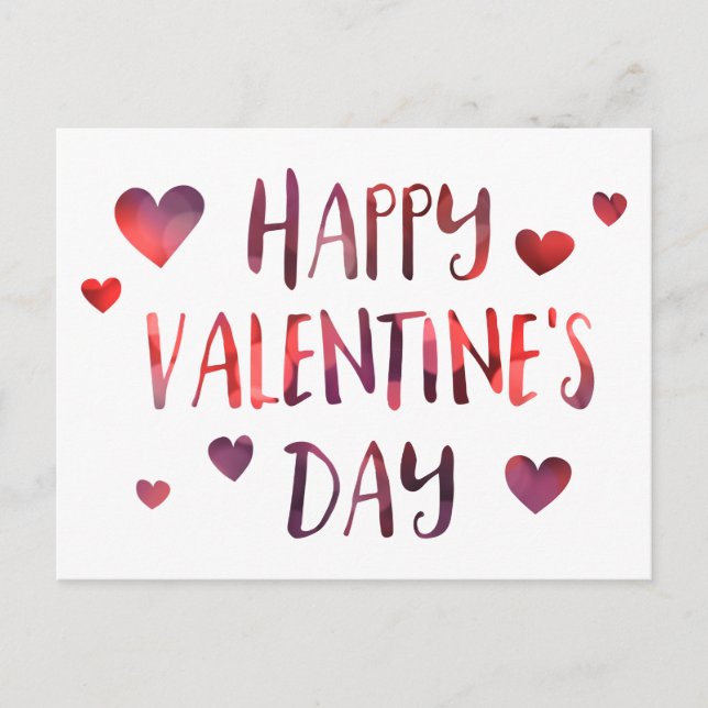 Cartes Pour Fêtes Annuelles heureuse Sainte-Valentin bokeh (Devant)