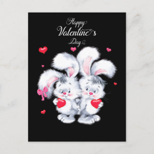 Cartes Pour Fêtes Annuelles Heureuse Sainte-Valentin Bunnies
