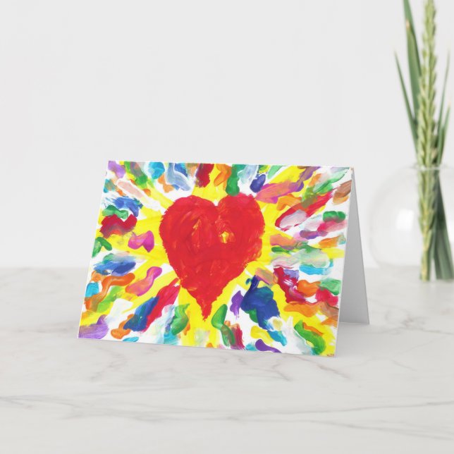 Cartes Pour Fêtes Annuelles "Heureuse Sainte-Valentin" Candy Waters Autisme Ar (Devant)