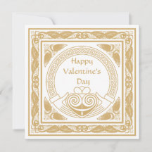 Heureuse Sainte-Valentin celte avec Irish Claddagh