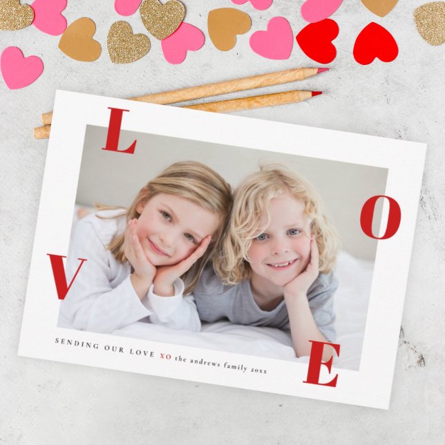 Cartes Pour Fêtes Annuelles Heureuse Sainte-Valentin de photos d'amour (Créateur téléchargé)