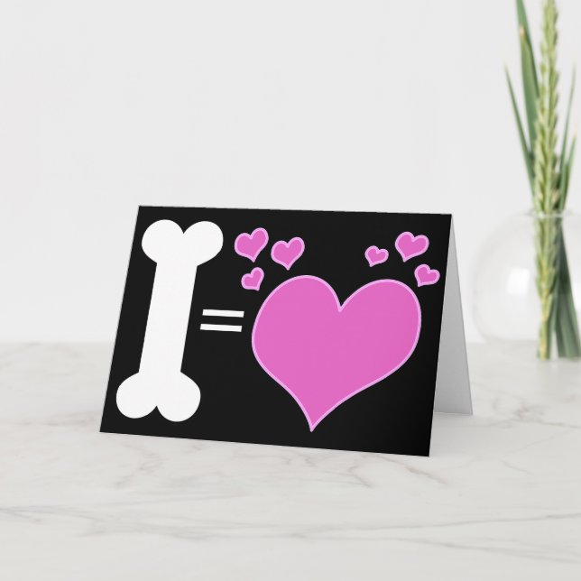 Cartes Pour Fêtes Annuelles Heureuse Sainte-Valentin De Ton Chien ! (Devant)