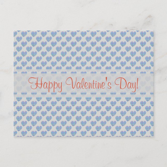 Cartes Pour Fêtes Annuelles Heureuse Sainte-Valentin des coeurs bleus ! (Devant)