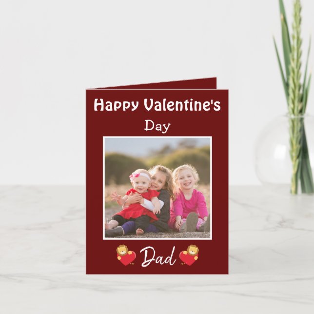 Cartes Pour Fêtes Annuelles Heureuse Sainte-Valentin des Lions mignons (Devant)