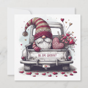 Cartes Pour Fêtes Annuelles Heureuse Sainte-Valentin Gnome