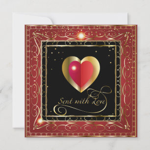 Cartes Pour Fêtes Annuelles Heureuse Sainte-Valentin Jolie salutation élégante
