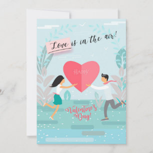 Cartes Pour Fêtes Annuelles Heureuse Sainte-Valentin Jolie salutation élégante