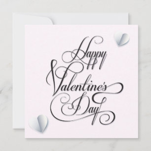 Cartes Pour Fêtes Annuelles Heureuse Sainte-Valentin Jolie salutation élégante