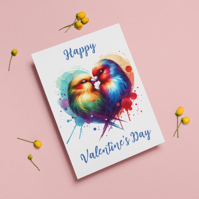 Cartes Pour Fêtes Annuelles Heureuse Sainte-Valentin mignon avec de mignons to (Créateur téléchargé)