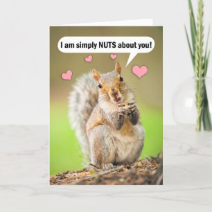 Cartes Pour Fêtes Annuelles Heureuse Sainte-Valentin Mignons Écureuil À Votre 