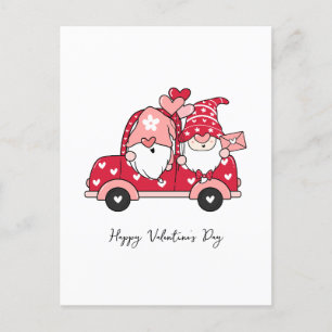 Cartes Pour Fêtes Annuelles Heureuse Sainte-Valentin moderne rouge personnalis