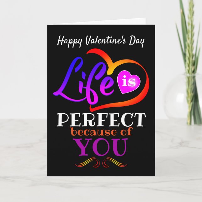 Cartes Pour Fêtes Annuelles Heureuse Sainte-Valentin ou modifier avec votre te (Devant)