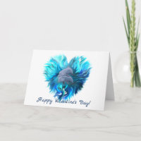 Heureuse Sainte-Valentin - Paire de dauphins