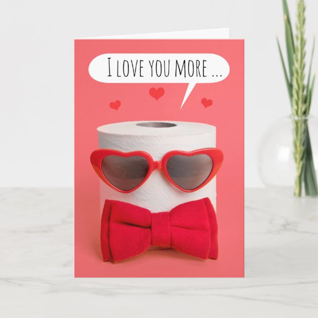 Cartes Pour Fêtes Annuelles Heureuse Sainte-Valentin Papier toilette Pandemic  (Devant)