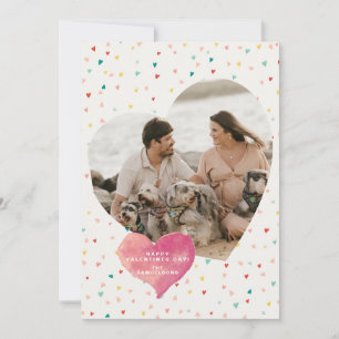 Cartes Pour Fêtes Annuelles Heureuse Sainte-Valentin photo moderne en forme de