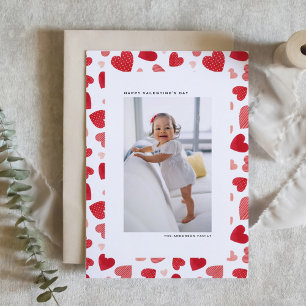 Cartes Pour Fêtes Annuelles Heureuse Sainte-Valentin photo Red Watercolor Hear