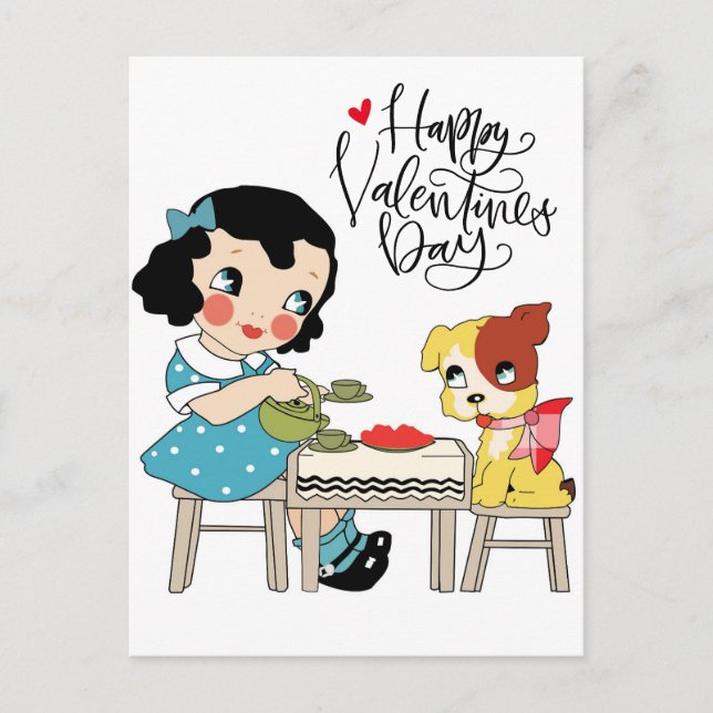 Cartes Pour Fêtes Annuelles Heureuse Sainte-Valentin | Pour toujours ma mignon (Devant)