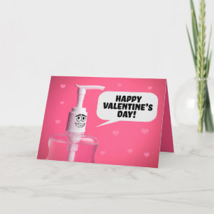 Cartes Pour Fêtes Annuelles Heureuse Sainte-Valentin Sanitizer Humour