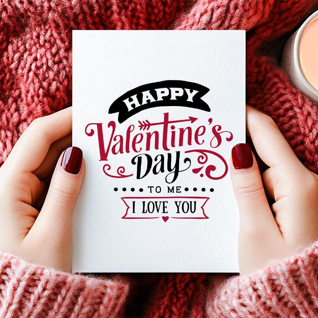 Cartes Pour Fêtes Annuelles Heureuse Sainte-Valentin To Me Single Anti Valenti (Créateur téléchargé)