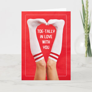 Cartes Pour Fêtes Annuelles Heureuse Sainte-Valentin Toe-tally dans Love Chaus