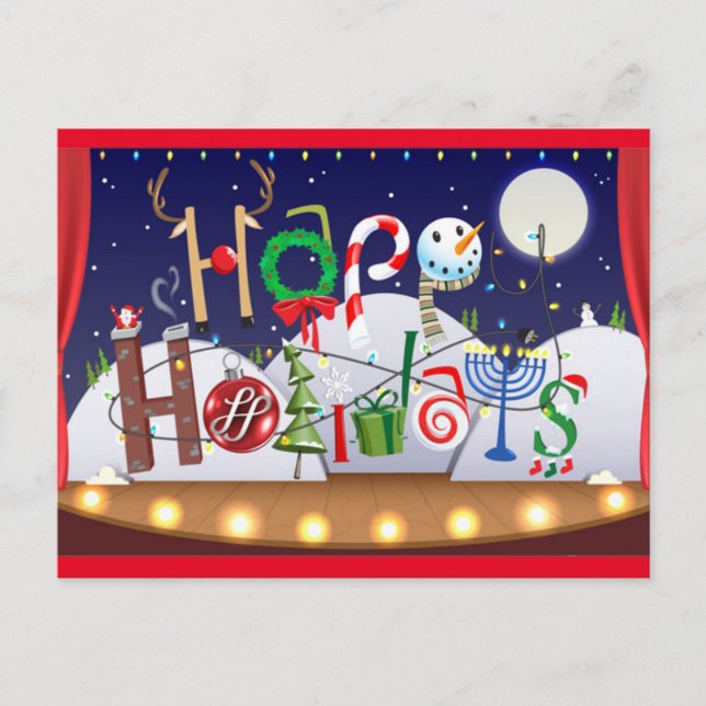 Cartes Pour Fêtes Annuelles Heureux (Devant)