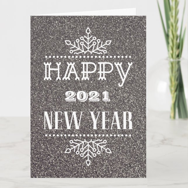 Cartes Pour Fêtes Annuelles HEUREUX 2021 NOUVELLE ANNÉE | Entreprise moderne (Créateur téléchargé)