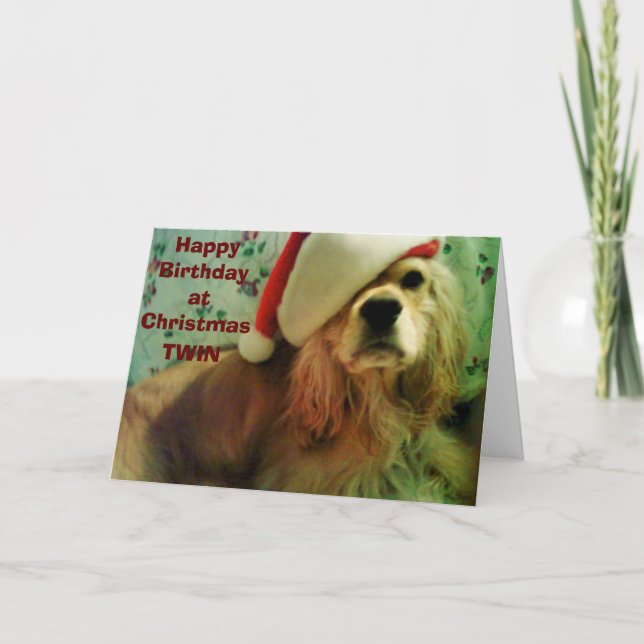 CARTES POUR FÊTES ANNUELLES HEUREUX "ANNIVERSAIRE DE NOËL" À MA MÈRE (Devant)