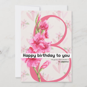 Cartes Pour Fêtes Annuelles heureux anniversaire pour vous : Fleur de naissanc