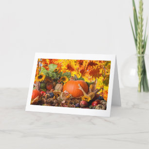 CARTES POUR FÊTES ANNUELLES HEUREUX BON THANKSGIVING D'AUTOMNE HEUREUX TOUT
