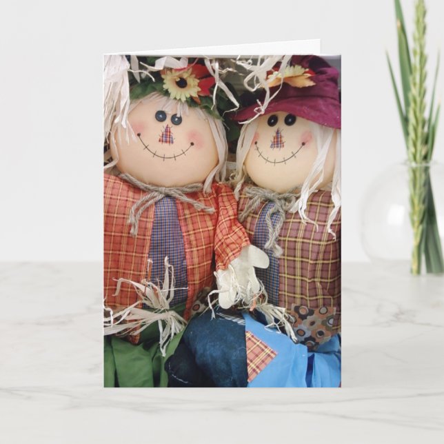 CARTES POUR FÊTES ANNUELLES HEUREUX CHUTE, HEUREUX HALLOWEEN & MOI (JE VOUS AI (Devant)