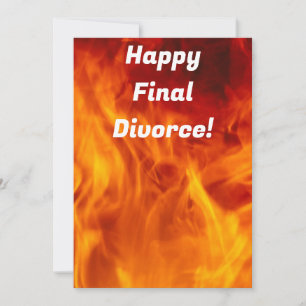 Cartes Pour Fêtes Annuelles Heureux divorce final